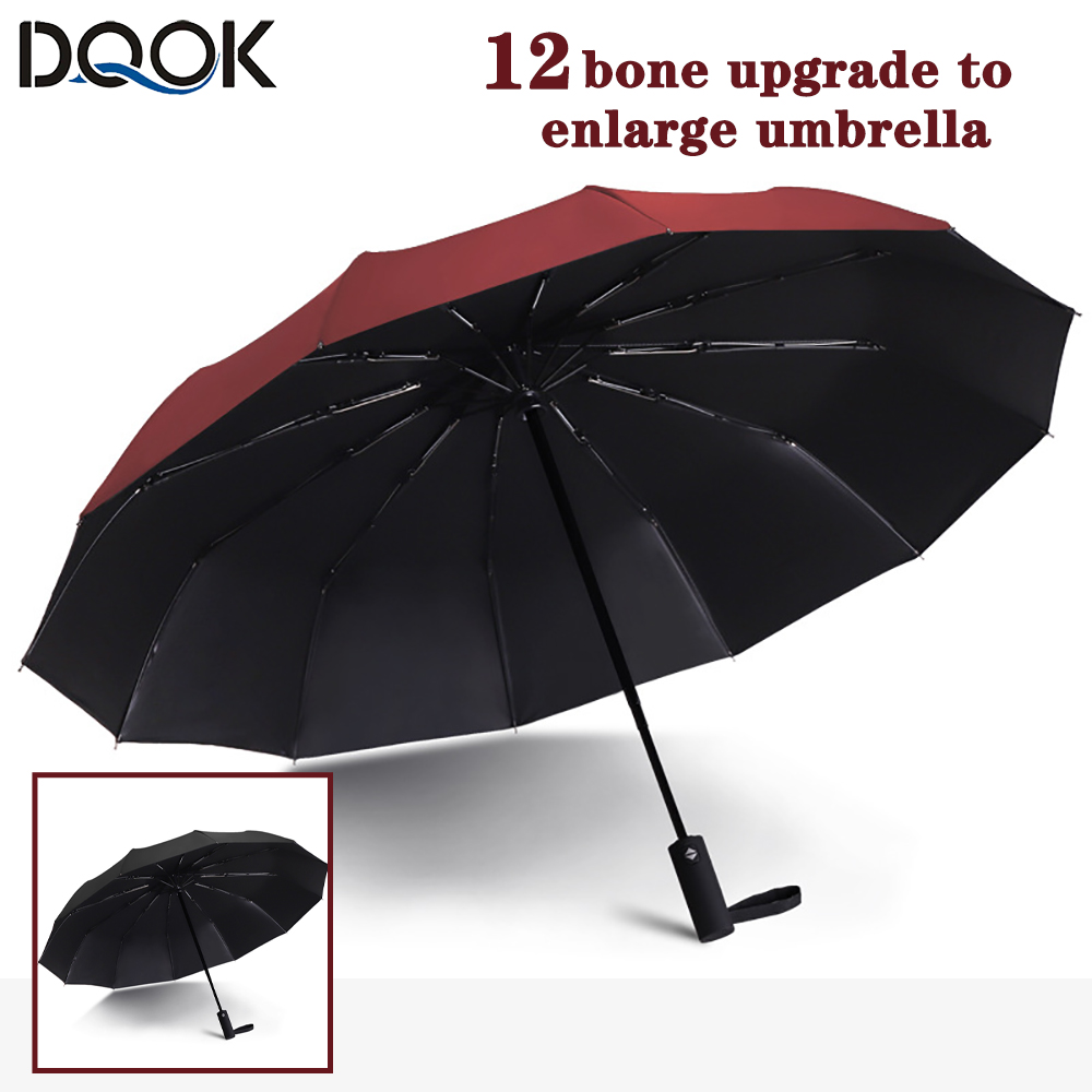 Parasol Umbrella Large - Windproof Automatic Folding Umbrella Female Male