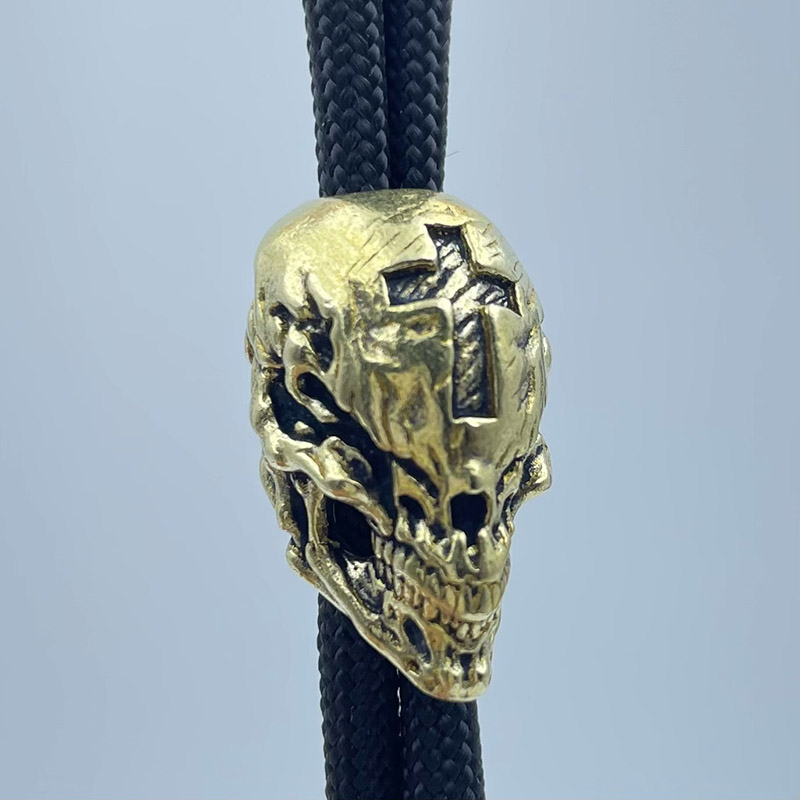 Outdoor Furniture Diy - Brass Cross Skull Head Knife Beads