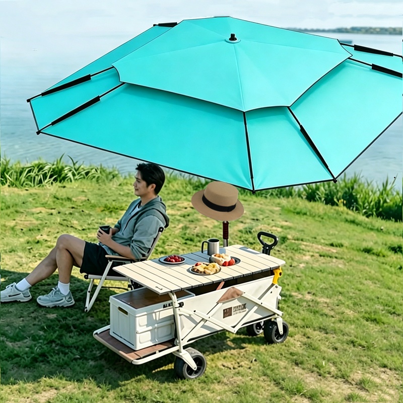 Parasol Umbrella Large - 2.0-2.6M New Octagonal Fishing Umbrella Outdoor