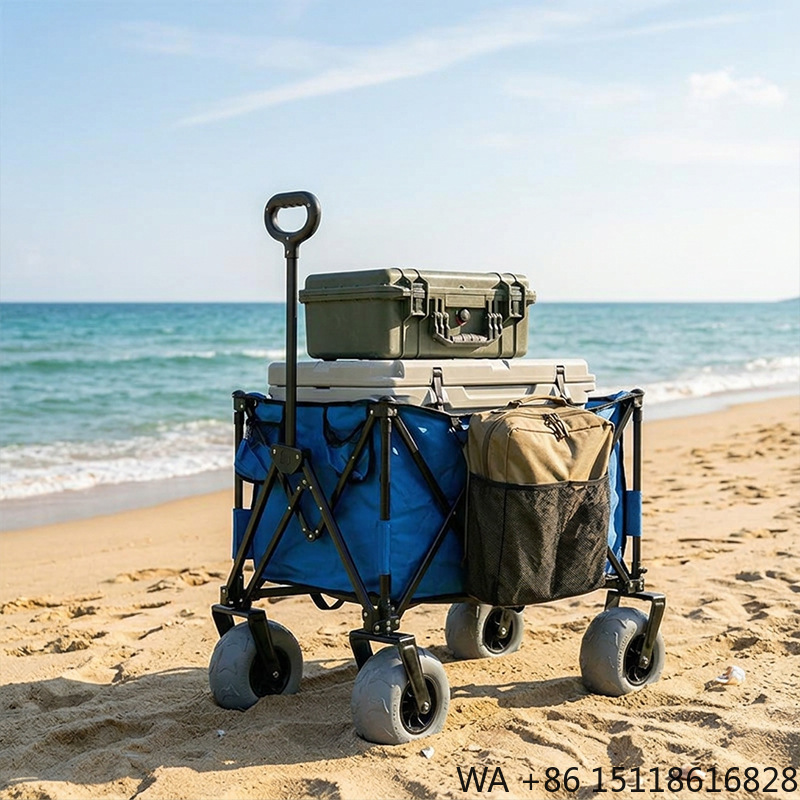 Foldable Metal Beach Wagon Qui - Outdoor Furniture Table 评论和价格