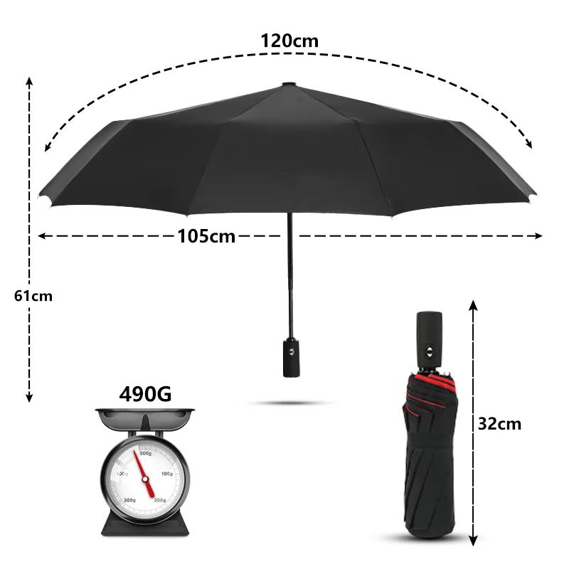 Windproof Double Layer Resista - Parasol Umbrella Large 评论和价格
