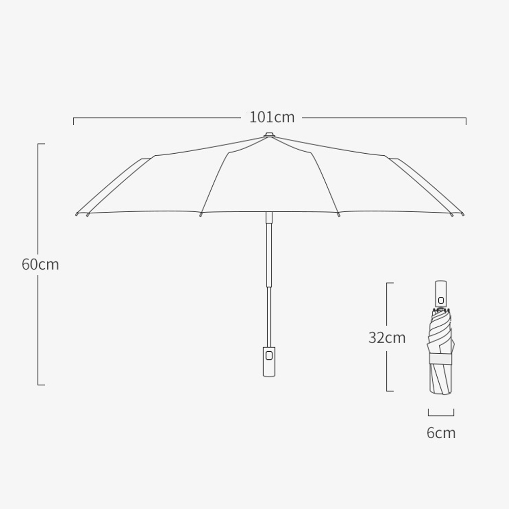 Windproof  Automatic Folding U - Parasol Umbrella Large 评论和价格