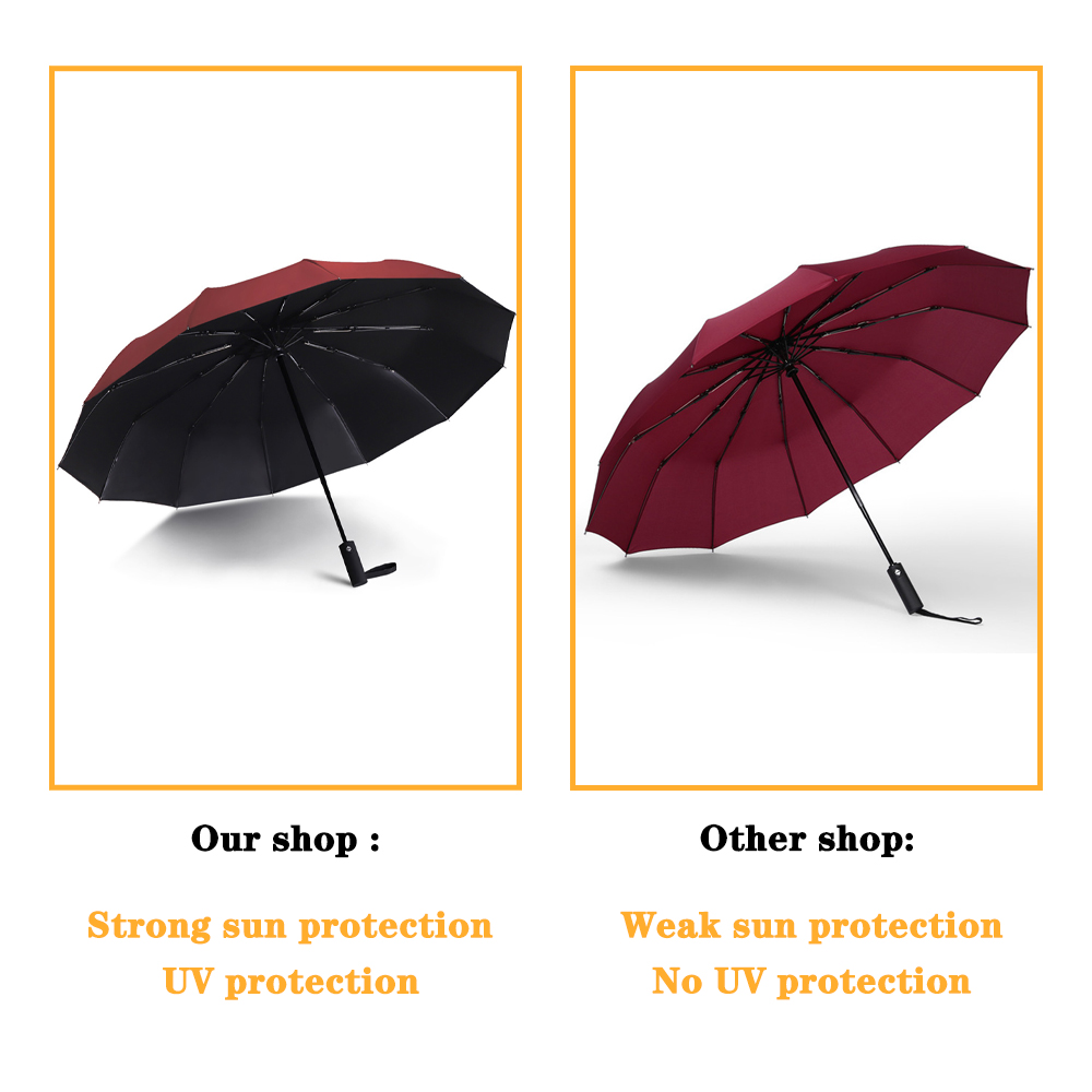 Windproof  Automatic Folding U - Parasol Umbrella Large 评论和价格