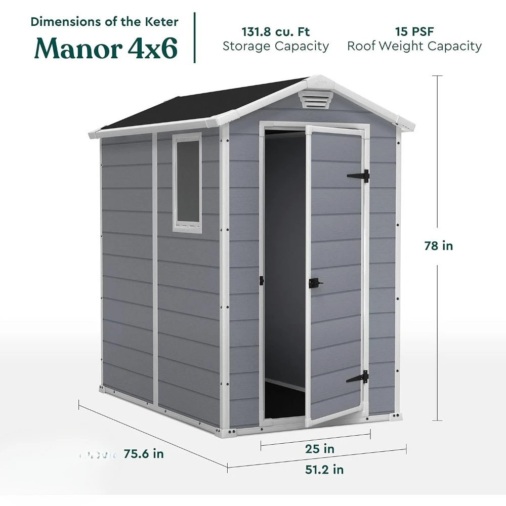 A Manor 4x6 Resin Outdoor Stor - Outdoor Furniture In Store 评论和价格