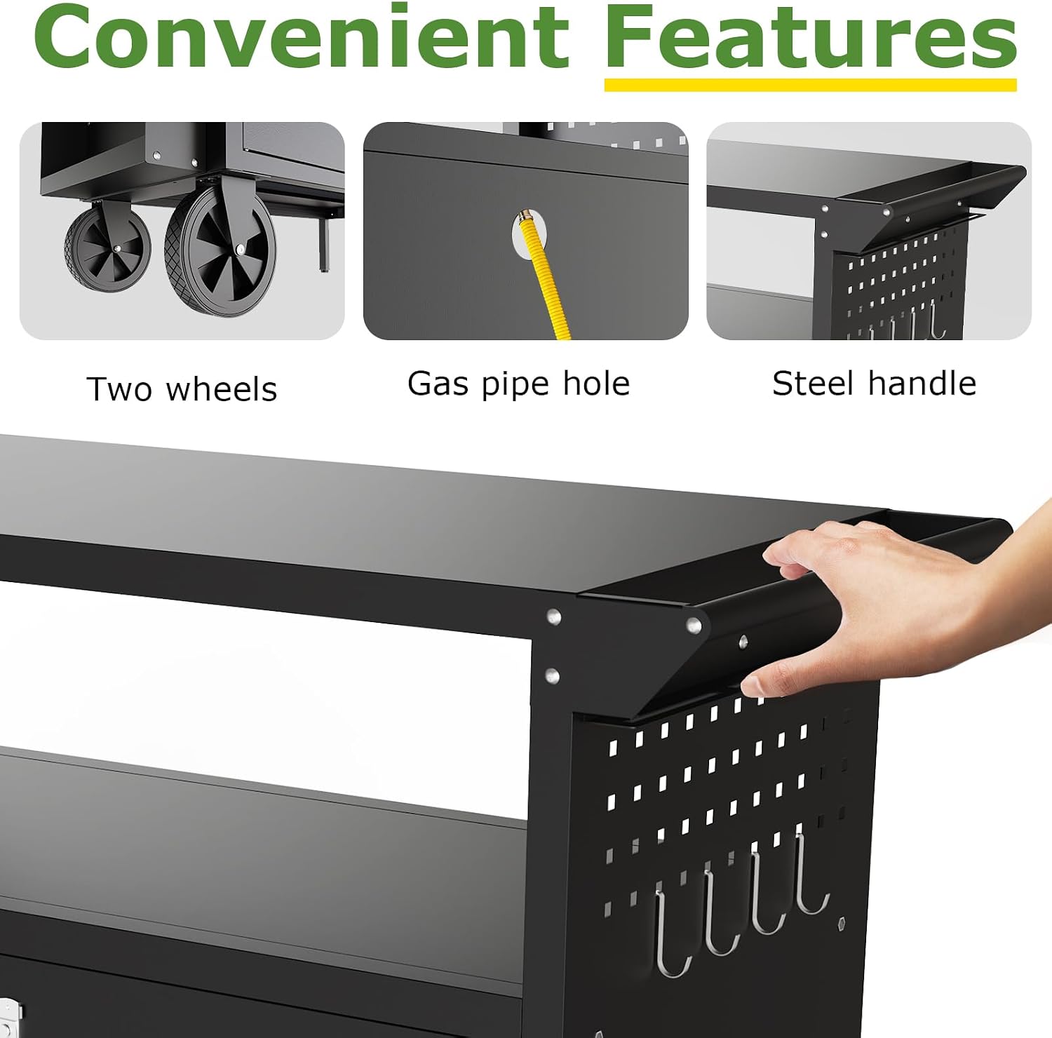 Outdoor Grill Cart Table With  - Outdoor Furniture Table 评论和价格