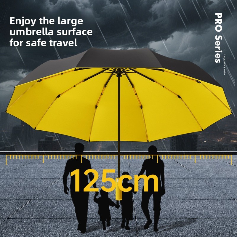 125CM Triple Fold Double Layer - Parasol Umbrella Large 评论和价格