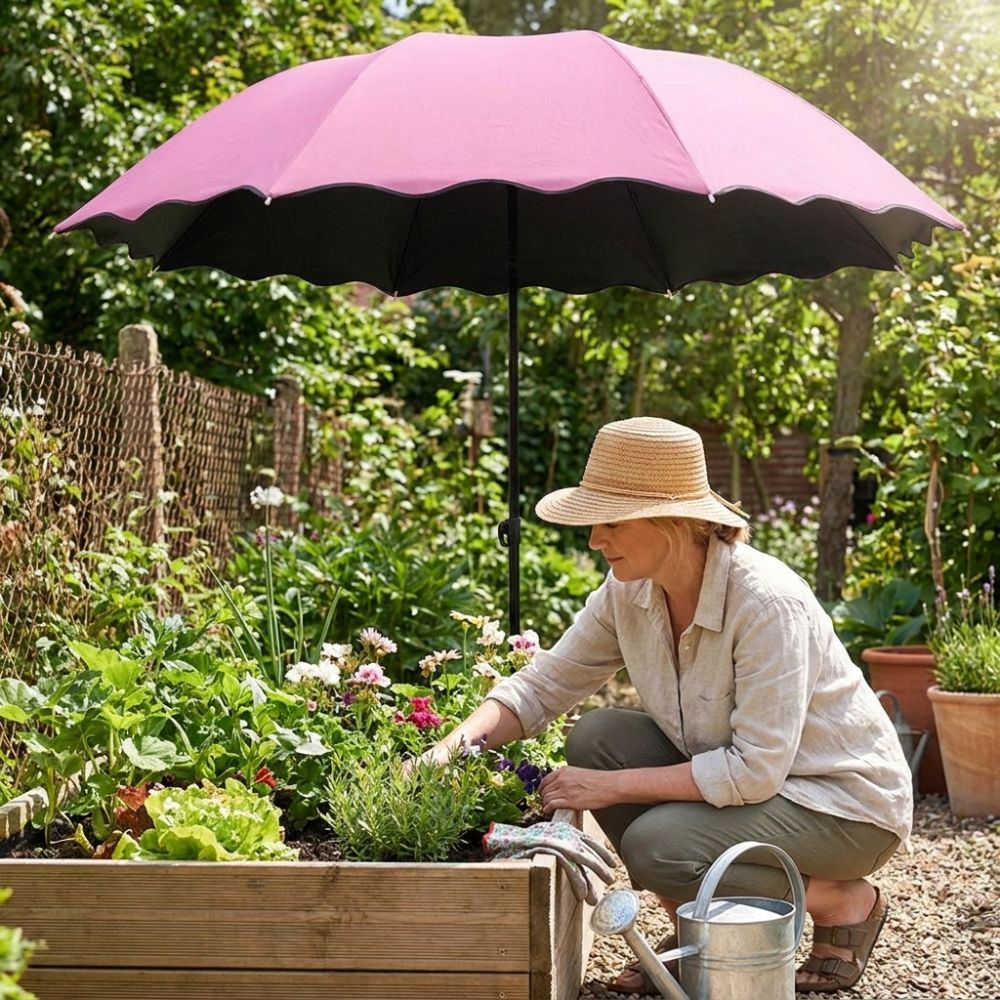 95cm Large Plant Shade Umbrell - Parasol Umbrella Large 评论和价格