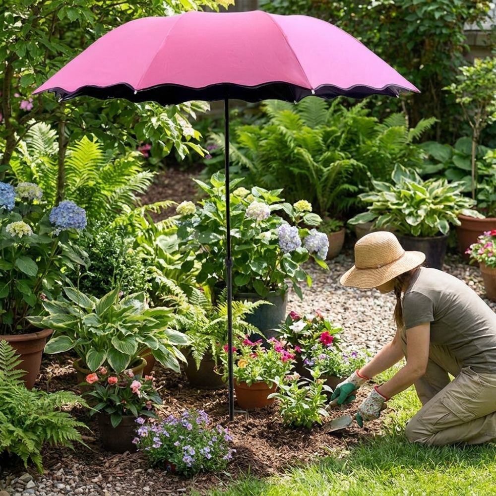 95cm Large Plant Shade Umbrell - Parasol Umbrella Large 评论和价格