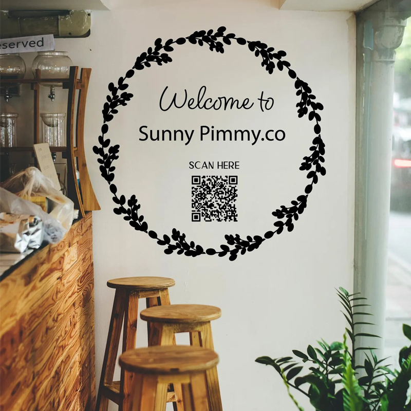 Leaf wreath decal for front st - Outdoor Furniture In Store 评论和价格
