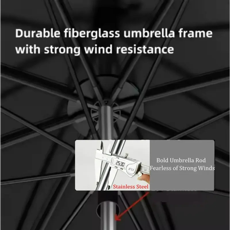 Large Stainless Steel Fishing  - Parasol Umbrella Large 评论和价格