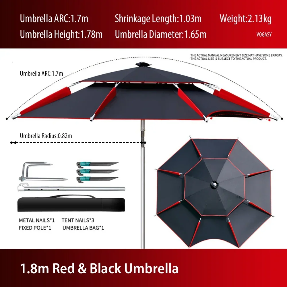 1PC Double-Layer Foldable Larg - Parasol Umbrella Large 评论和价格