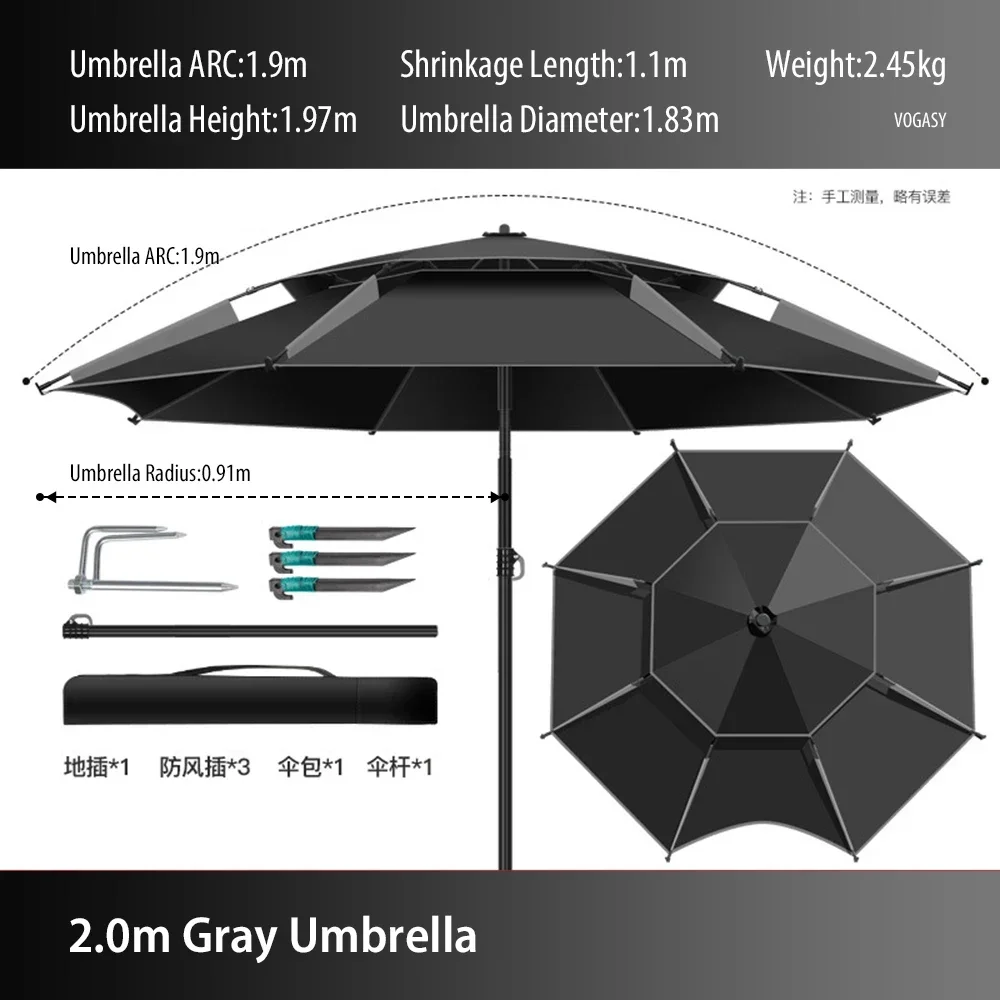 1PC Double-Layer Foldable Larg - Parasol Umbrella Large 评论和价格