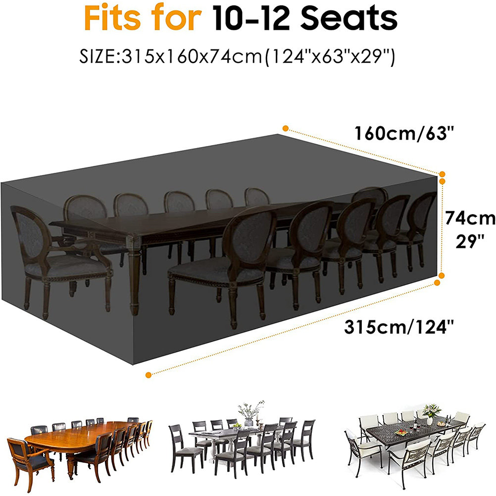 Waterproof Garden Table Cover  - Outdoor Furniture Table 评论和价格