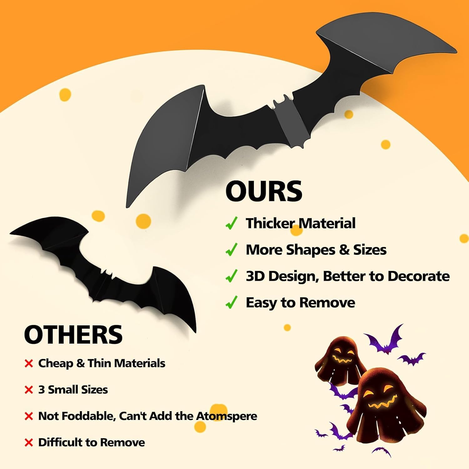 100pcs Bats Halloween Decorati - Outdoor Furniture Diy 评论和价格